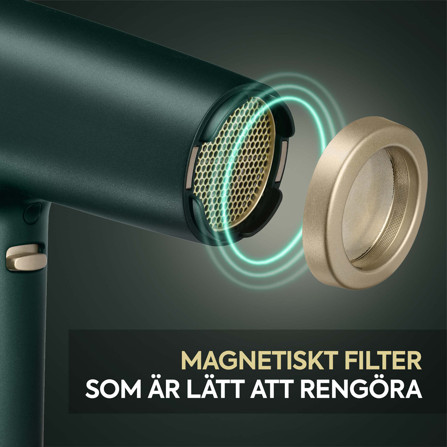 Magnetiskt filter som &auml;r l&auml;tt att reng&ouml;ra